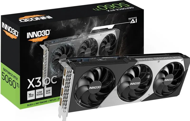 GEFORCE RTX 5060 Ti 16GB X3 OC - Videokaart by Inno3D – cover