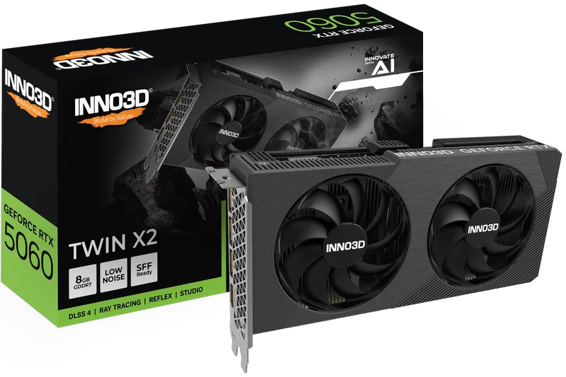 GeForce RTX 5060 Twin X2 V2 - Videokaart by Inno3D – cover