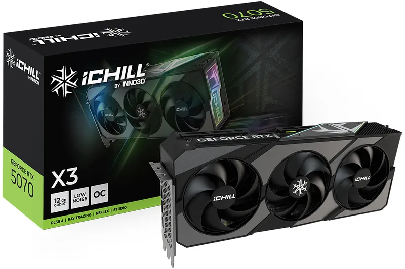 GeForce RTX 5070 iChill X3 - Videokaart by Inno3D – cover