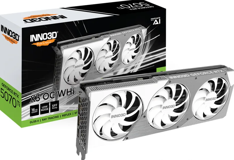 GeForce RTX 5070 Ti X3 OC White - Videokaart van Inno3D – cover