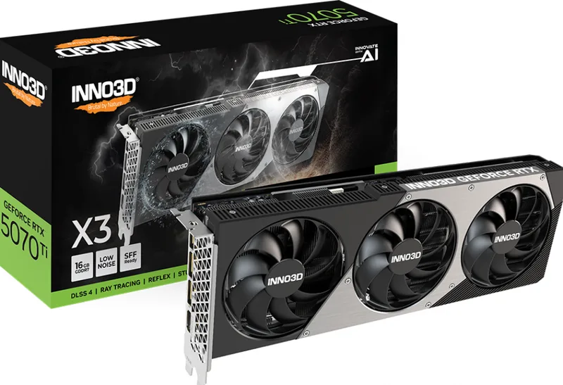 GeForce RTX 5070 Ti X3 - Videokaart by Inno3D – cover