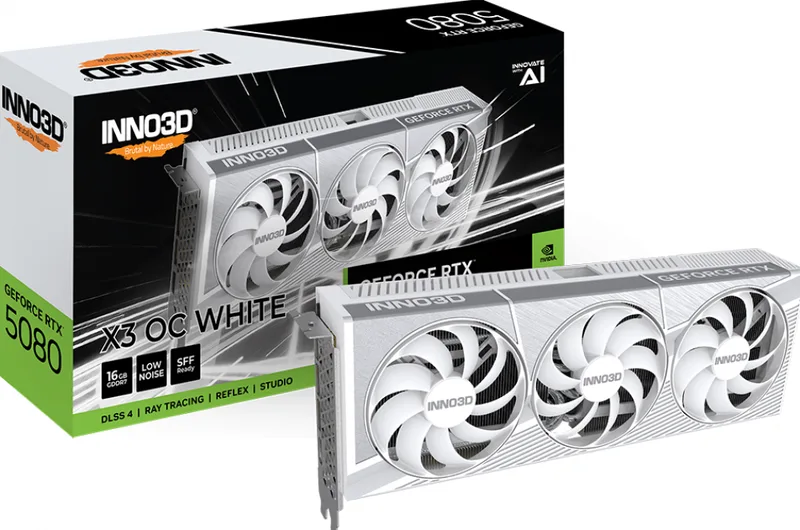 GeForce RTX 5080 X3 OC White - Videokaart by Inno3D – cover