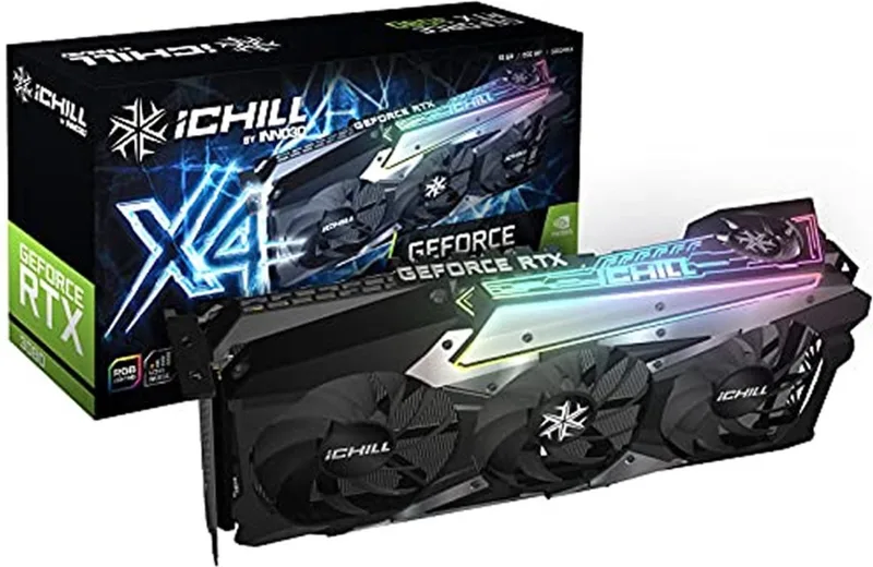 iChill C307T4-086XX-1820VA35 videokaart NVIDIA GeForce RTX 3070 Ti 8 GB GDDR6X by Inno3D, Black – cover