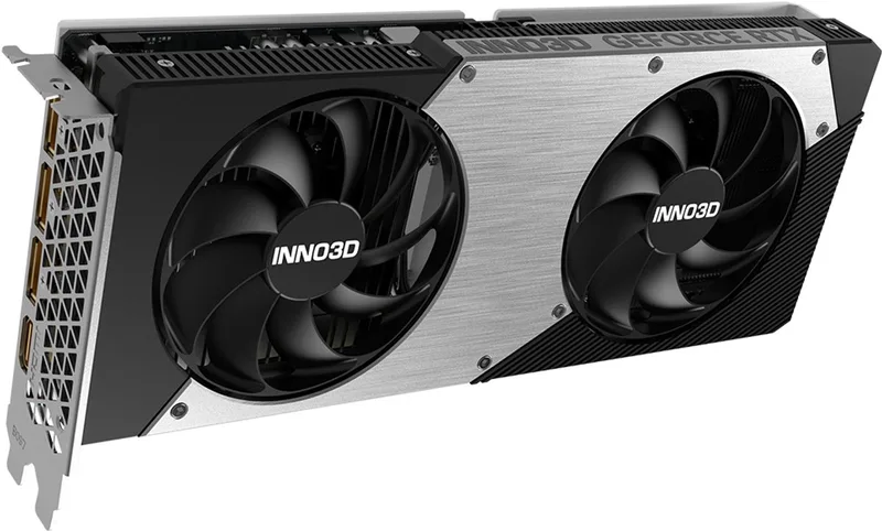 NVIDIA GeForce RTX 5060 TWIN X2 OC - Videokaart - 8GB - GDDR7 - PCIe 5.0 - 1x HDMI 2.1 - 3x DisplayPort 2.1 van Inno3D, Zwart – cover