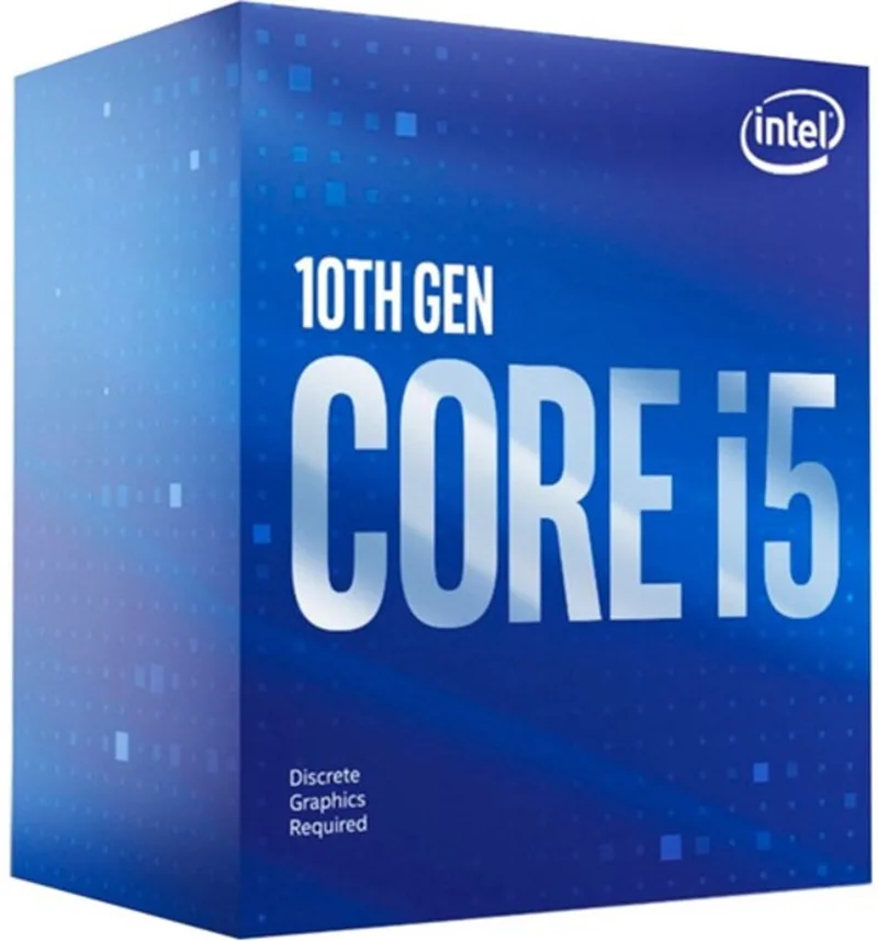Core i5-10400F Boxed - Desktop processor - CPU - 6 core - 12 threads - tot 4.3 GHz - LGA1200 - Inclusief koeler de Intel – jaquette