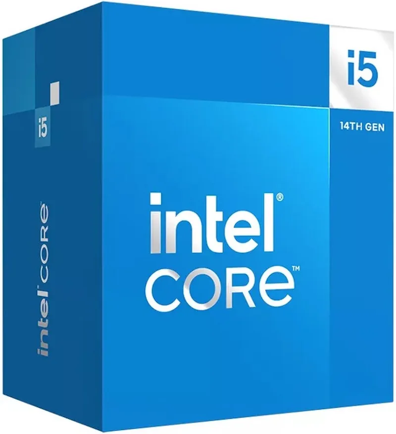Core i5 14500 Boxed - Desktop processor - CPU - 14 core - 2,6GHz-5GHz - Socket 1700 - Inclusief koeler van Intel, Blauw – cover