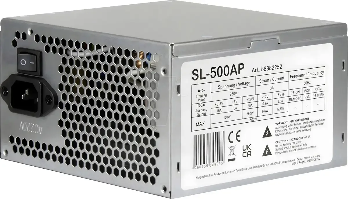 PSU SL-500AP ATX by Inter-Tech – cover