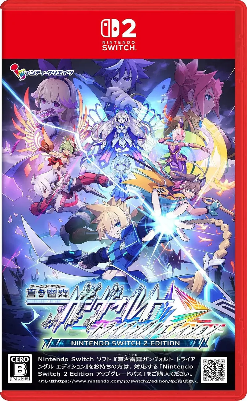Azure Striker Gunvolt: Trilogy Enhanced de Inti Creates, Nintendo Switch 2 – jaquette