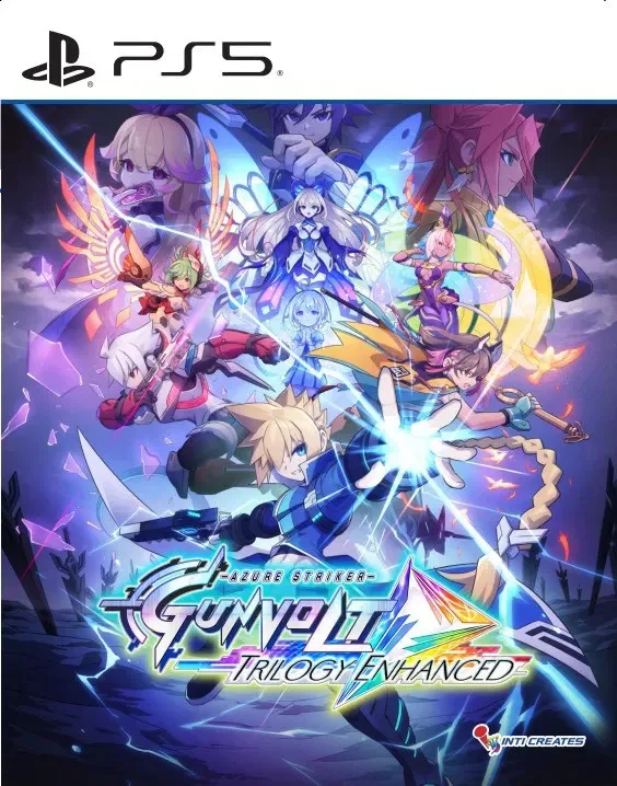 Azure Striker Gunvolt: Trilogy Enhanced de Inti Creates, PS5 – jaquette
