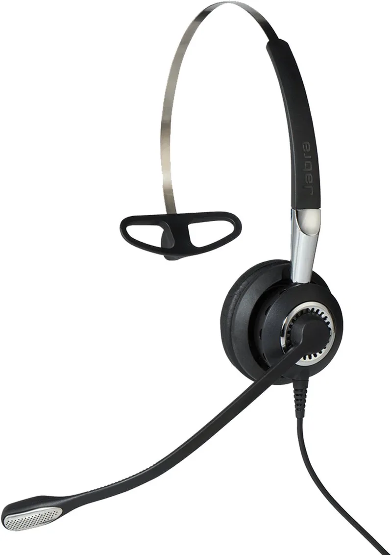 BIZ 2400 II Mono USB Headset duo BT voor MS Lync de Jabra, Noir, Argent – jaquette