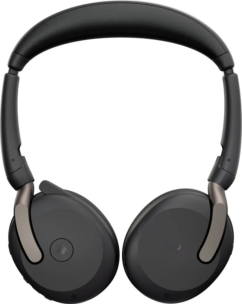 Bluetooth Headset with Microphone Jabra Evolve2 65 Flex Black by Jabra, Black – cover