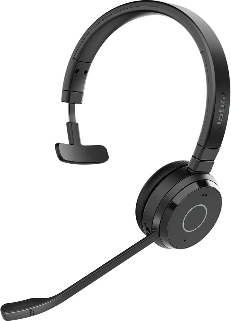 Evolve 65 TE Headset Bedraad en draadloos Hoofdband Kantoor/callcenter USB Type-A Bluetooth de Jabra, Noir – jaquette