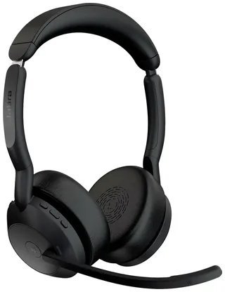 Evolve2 55 MS Stereo On Ear koptelefoon Computer Bluetooth Stereo Ruisonderdrukking (microfoon), Noise Canc by Jabra, Black – cover 2 of 2