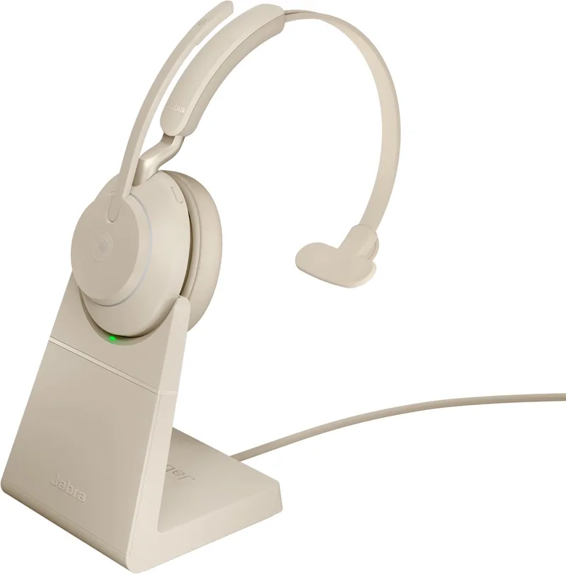Evolve2 65 Link380c MS Mono - Bluetooth Headset - Draadloos - On-Ear van Jabra, Beige – cover