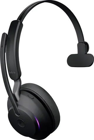 Evolve2 65 MS Mono - Bluetooth Headset - op oor - omkeerbaar - draadloos - USB-A - ruisisolatie by Jabra, Black – cover 2 of 2