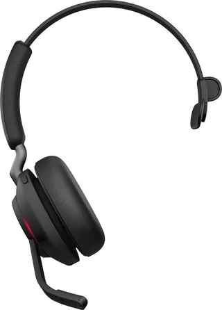 Evolve2 65 MS Mono - Bluetooth Headset - op oor - omkeerbaar - draadloos - USB-A - ruisisolatie by Jabra, Black – cover 1 of 2