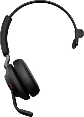Evolve2 65 UC Mono - Bluetooth Headset - op oor - omkeerbaar - Bluetooth - USB-A - ruisisolatie från Jabra, Svart – omslag 2 av 2