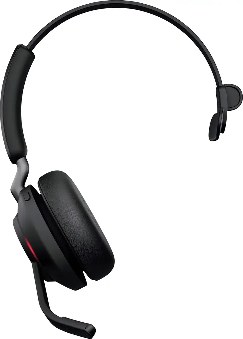 Evolve2 65 UC Mono - Bluetooth Headset - op oor - omkeerbaar - Bluetooth - USB-A - ruisisolatie från Jabra, Svart – omslag 2 av 2