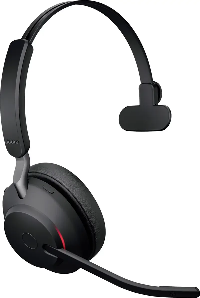 Evolve2 65 UC Mono - Bluetooth Headset - op oor - omkeerbaar - draadloos - USB-C - ruisisolatie fra Jabra, Sort – cover 2 af 2