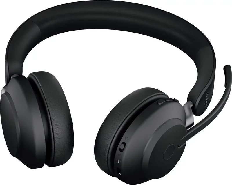 Evolve2 65 UC Stereo - Bluetooth Headset - on-ear - Bluetooth - wireless - USB-C - noise isolating från Jabra, Svart – omslag 2 av 2