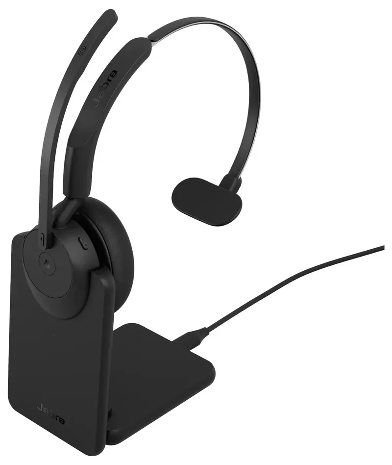 Evolve3 45 MS Mono Black (USB-C) + Oplaadstandaard - Headset från Jabra – omslag 2 av 2
