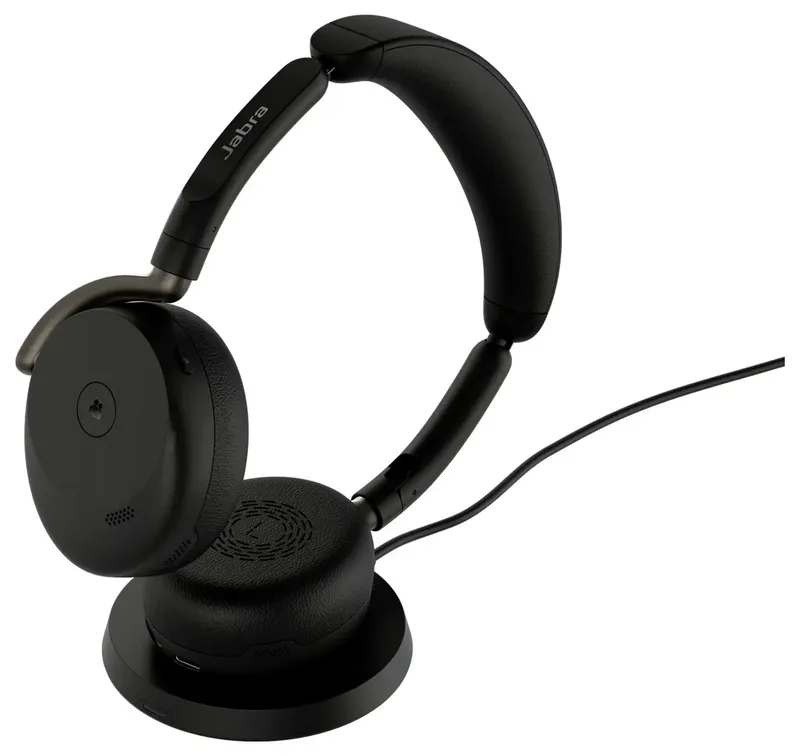 Evolve3 65 Flex MS Stereo Black (USB-C) + Oplaadstandaard - Headset by Jabra – cover 2 of 2