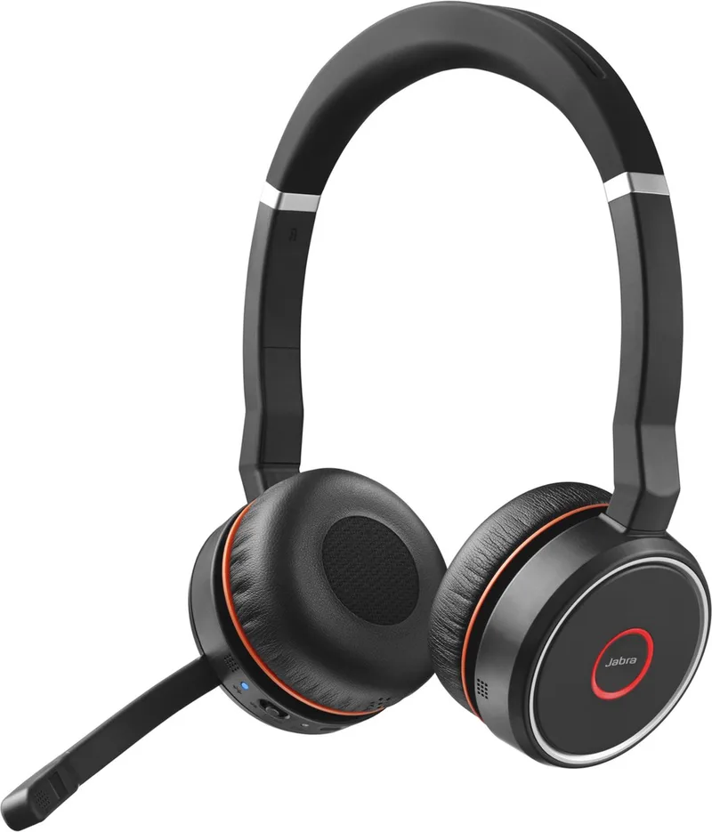 Headphones with Microphone Jabra Evolve 75 by Jabra, Black – cover