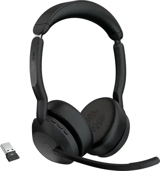 Headphones with Microphone Jabra EVOLVE2 55 de Jabra, Noir – jaquette 1 sur 3