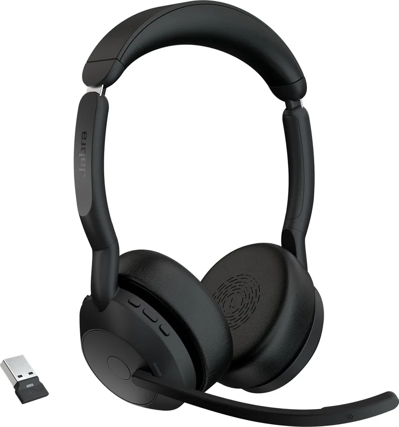 Headphones with Microphone Jabra EVOLVE2 55 van Jabra, Zwart – cover