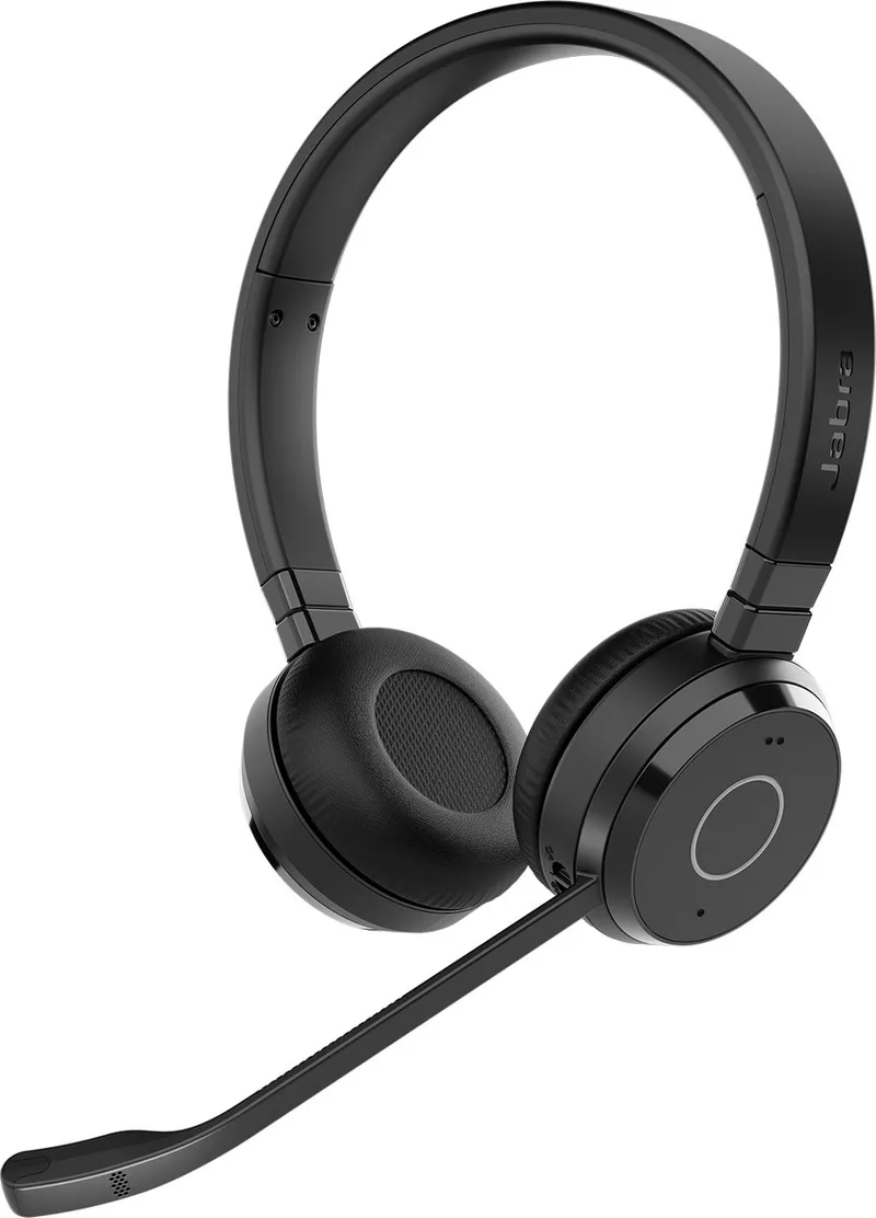 Headset Met Microfoon Voor Microsoft Teams Pc, Laptop En Evolve 65 by Jabra, Black – cover