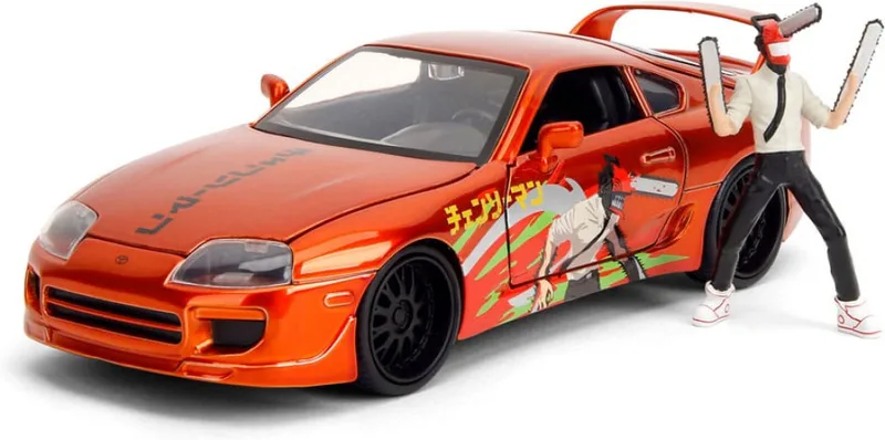 Chainsaw Man Diecast Model Car - 1995 Toyota Supra van Jada Toys – cover