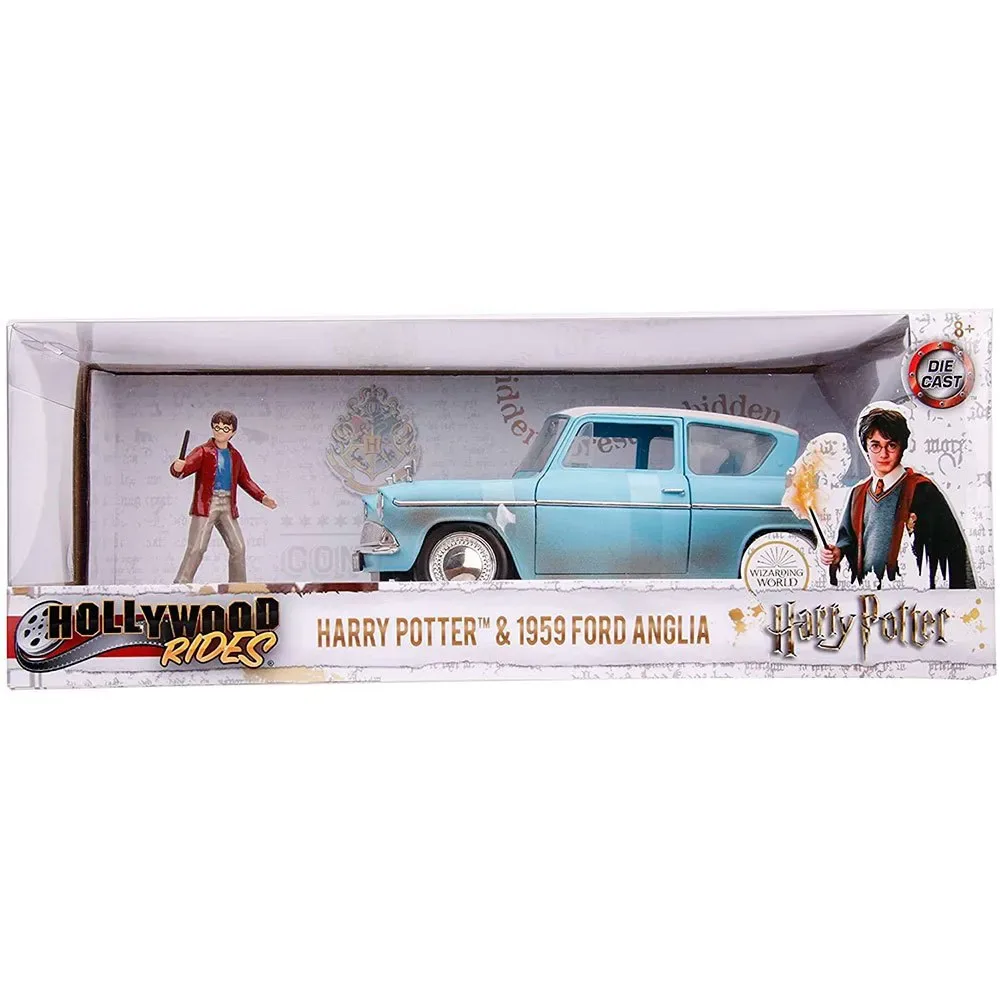 Jada Coffret Voiture Ford Anglia + Figurine de Jada Toys – jaquette