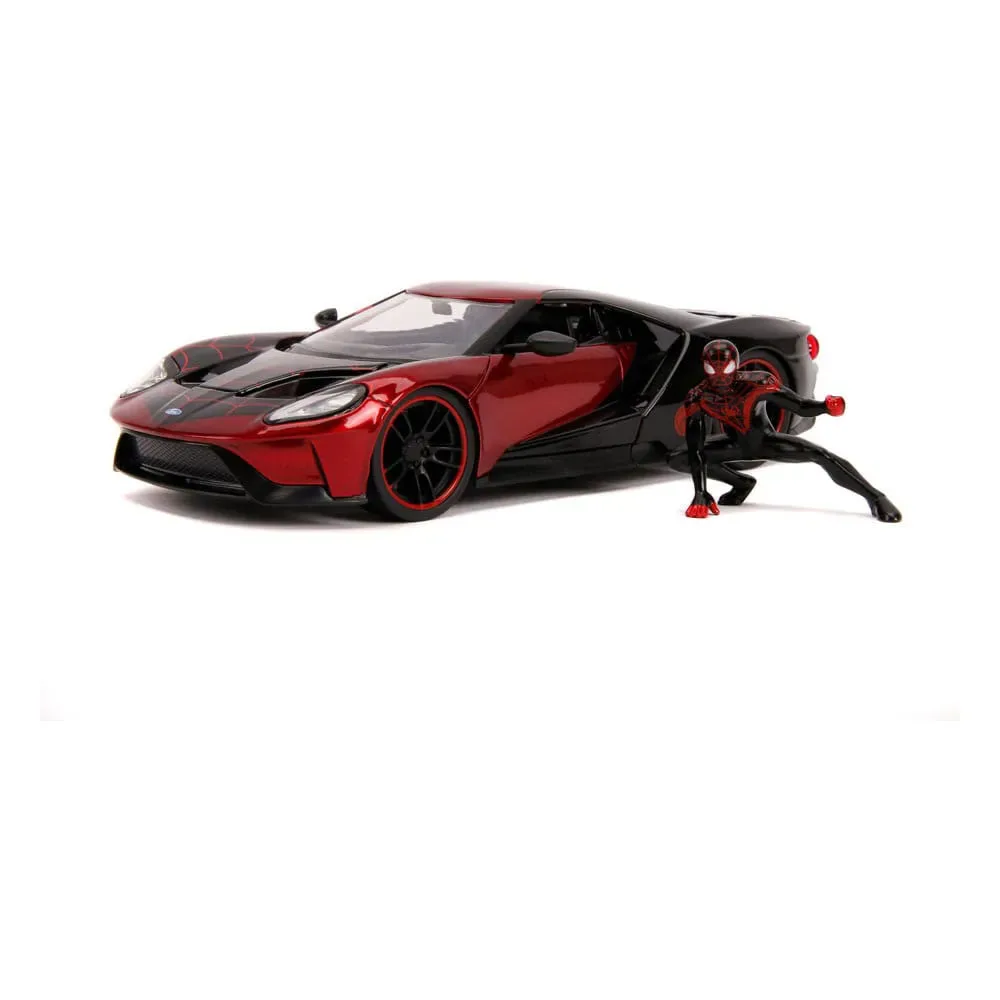 Spider-man Die-cast Model 1/24 2017 Ford Gt Miles Morales de Jada Toys – jaquette