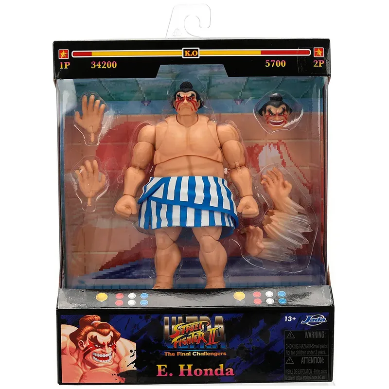 Ultra Street Fighter II: The Final Challengers Action Figure - E. Honda van Jada Toys – cover 4 van 6