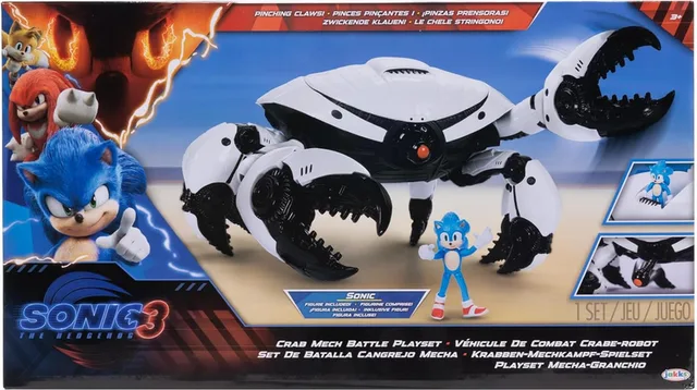 Sonic 3 the Movie Figure - Crab Mech Battle Playset