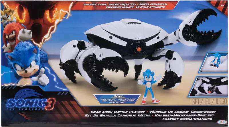 Sonic 3 the Movie Figure - Crab Mech Battle Playset van Jakks Pacific – cover 1 van 6