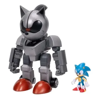 Sonic Action Figure Play Set - Giant Mecha Sonic vs Sonic by Jakks Pacific – cover 5 of 6