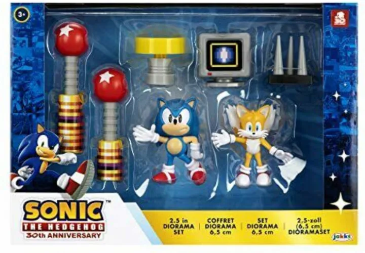 Sonic The Hedgehog 30th Anniversary Diorama Set de Jakks Pacific – jaquette