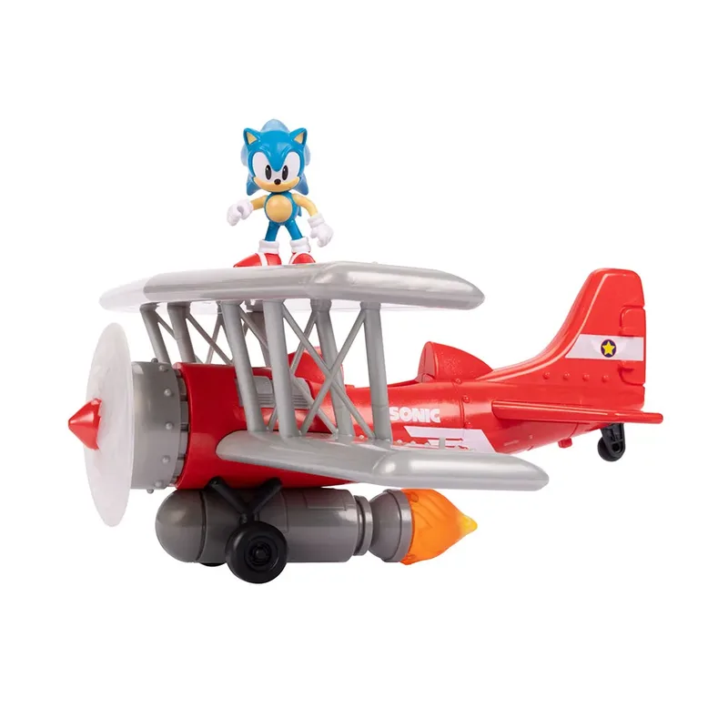 Sonic the Hedgehog Figure - The Tornado Biplane Playset by Jakks Pacific – cover 6 of 6