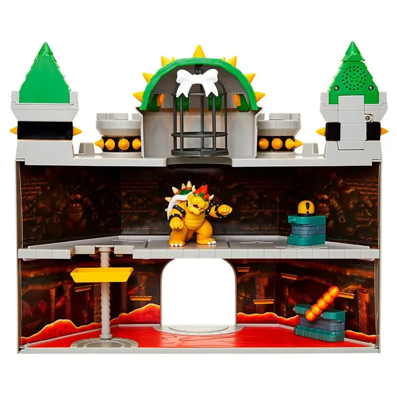 Super Mario Action Figure Deluxe Bowser's Castle Playset van Jakks Pacific – cover 2 van 6