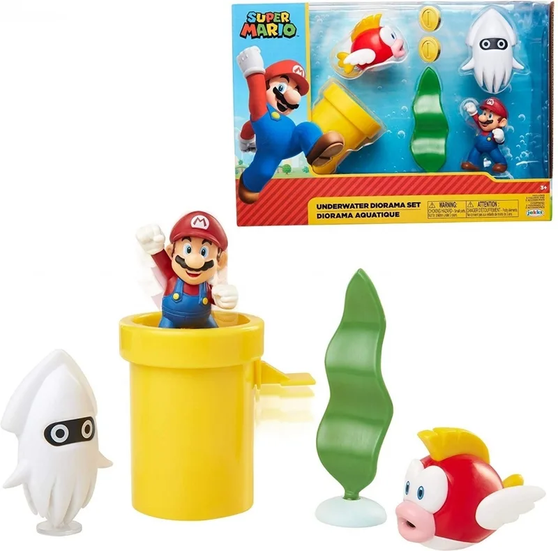 Super Mario Action Figure Set - Underwater Diorama van Jakks Pacific – cover