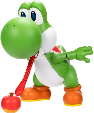 Super Mario Action Figure - Yum Yum Yoshi with Extendable Tongue de Jakks Pacific – jaquette 1 sur 5