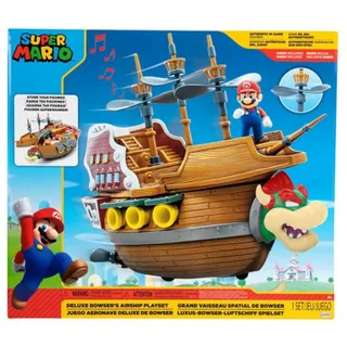 Super Mario Deluxe Playset - Bowser's Airship van Jakks Pacific – cover 2 van 2