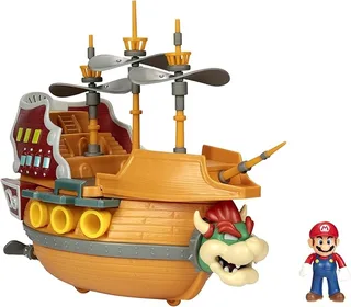 Super Mario Deluxe Playset - Bowser's Airship van Jakks Pacific – cover 1 van 2