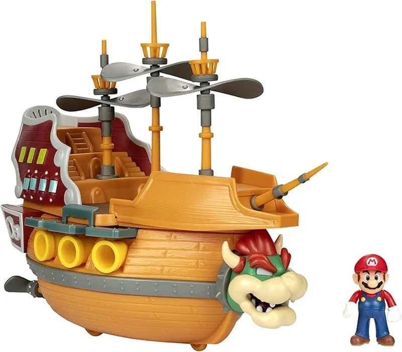 Super Mario Deluxe Playset - Bowser's Airship van Jakks Pacific – cover 1 van 2