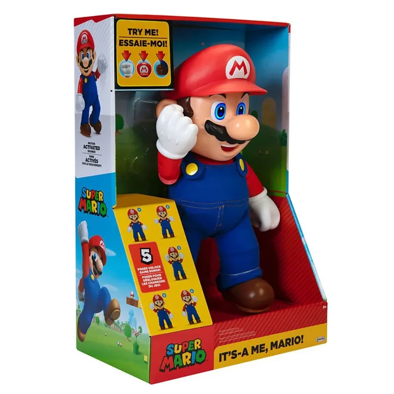 Super Mario - It's-a Me, Mario! Interactive Figure (31cm) van Jakks Pacific – cover 2 van 6
