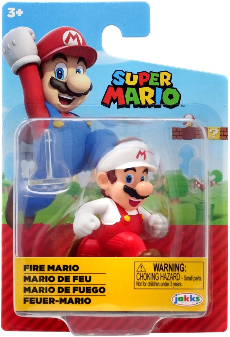Super Mario Mini Action Figure - Fire Mario (Running) by Jakks Pacific – cover
