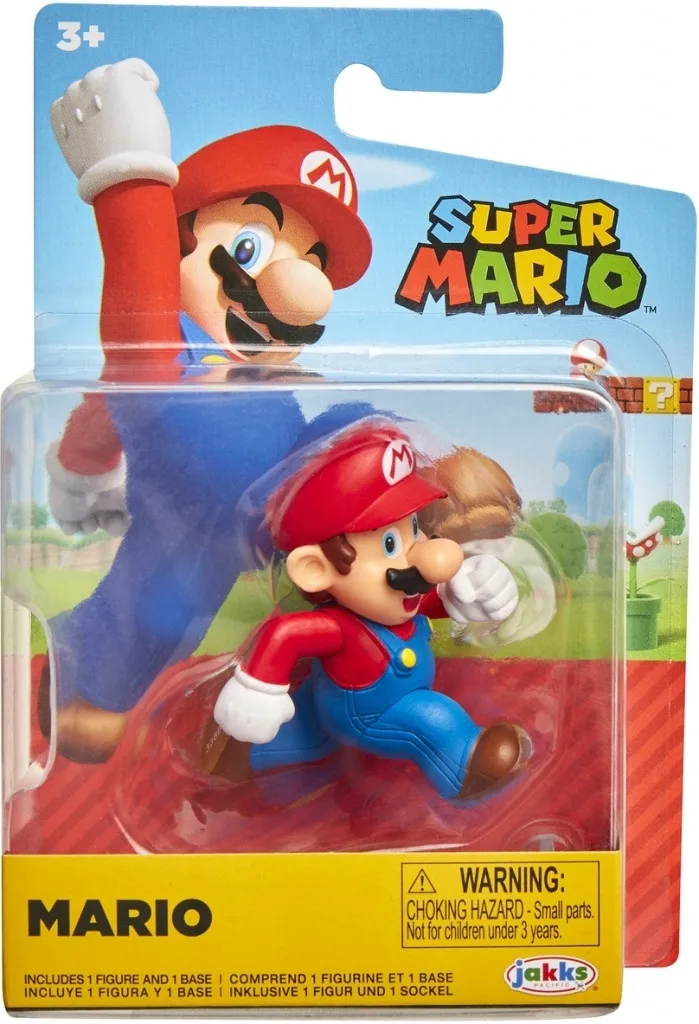 Super Mario Mini Action Figure - Mario (Running) van Jakks Pacific – cover