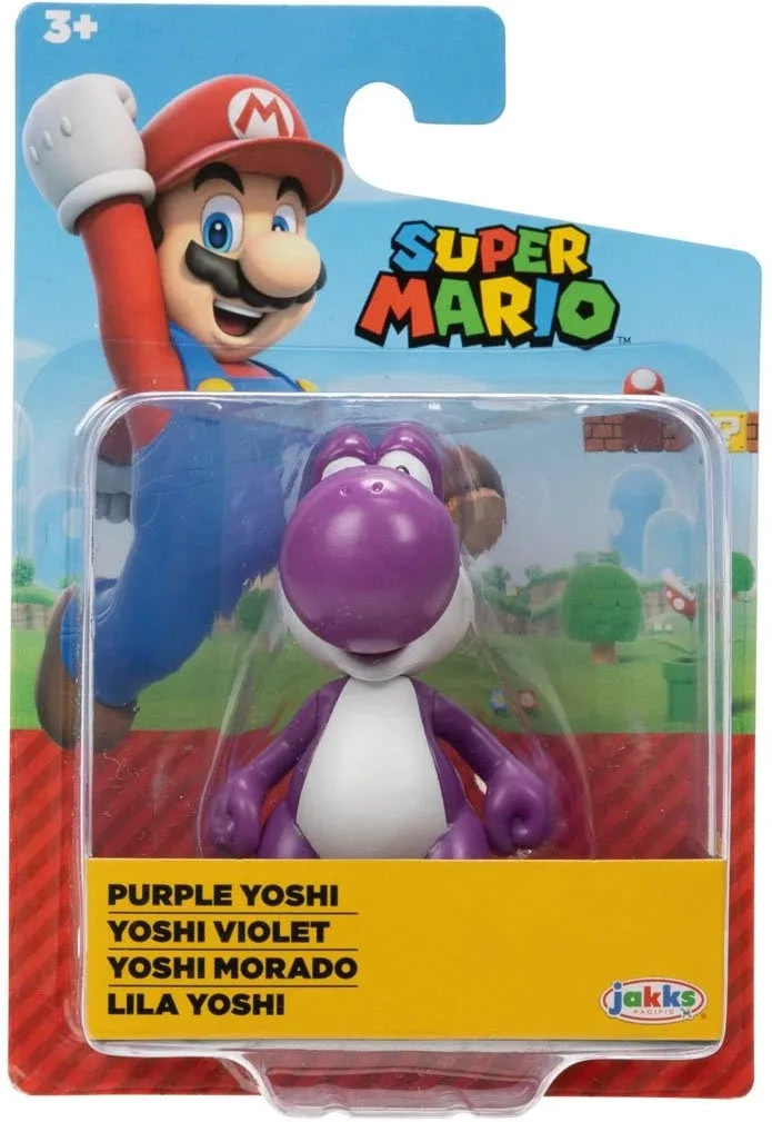 Super Mario Mini Action Figure - Purple Yoshi by Jakks Pacific – cover