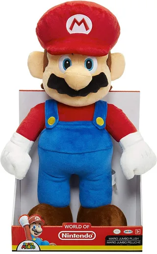 Super Mario Pluche - Mario (50cm) van Jakks Pacific – cover 1 van 4